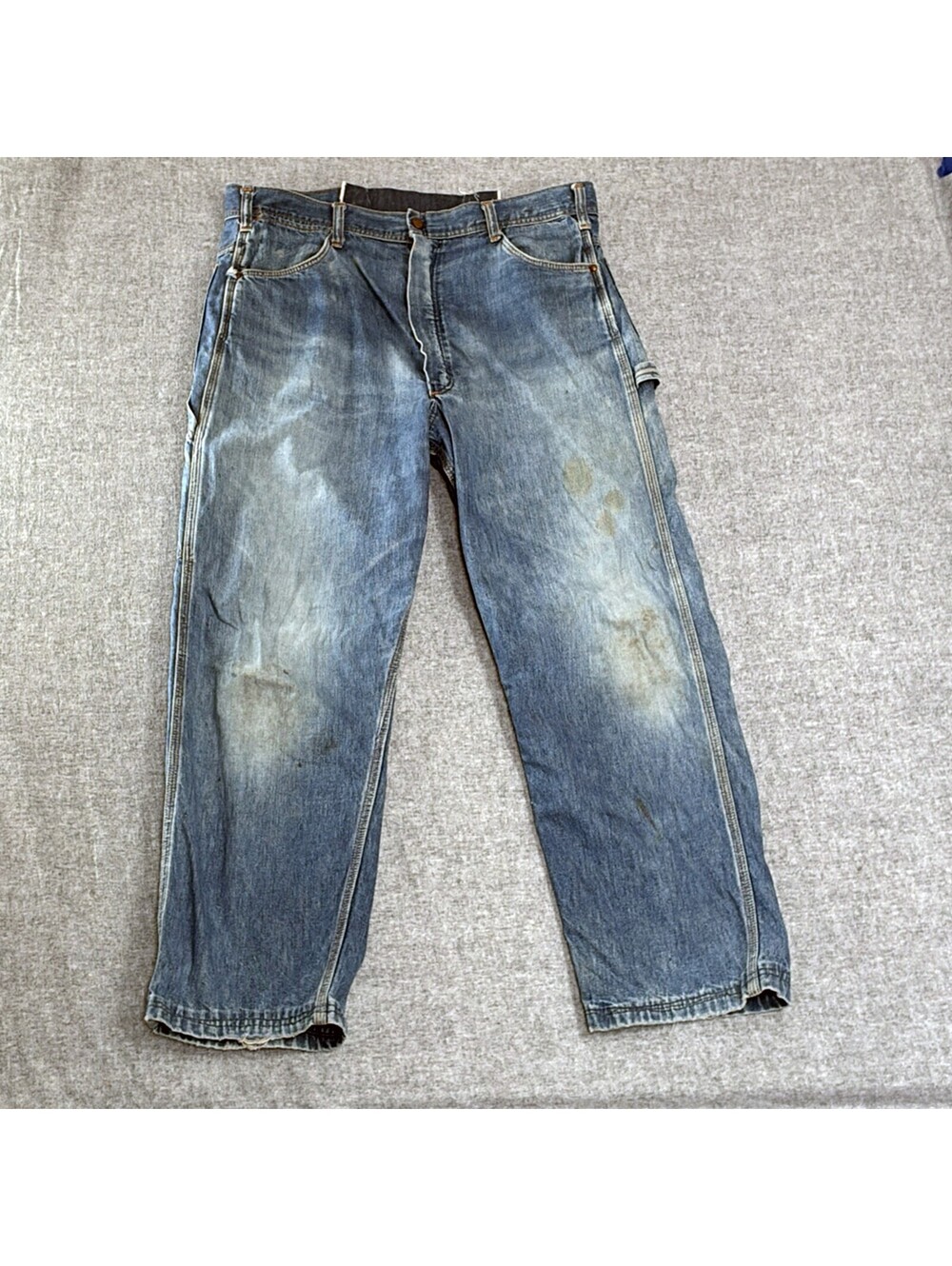 70s Key Imperial Carpenter Jeans Distressed Repaired